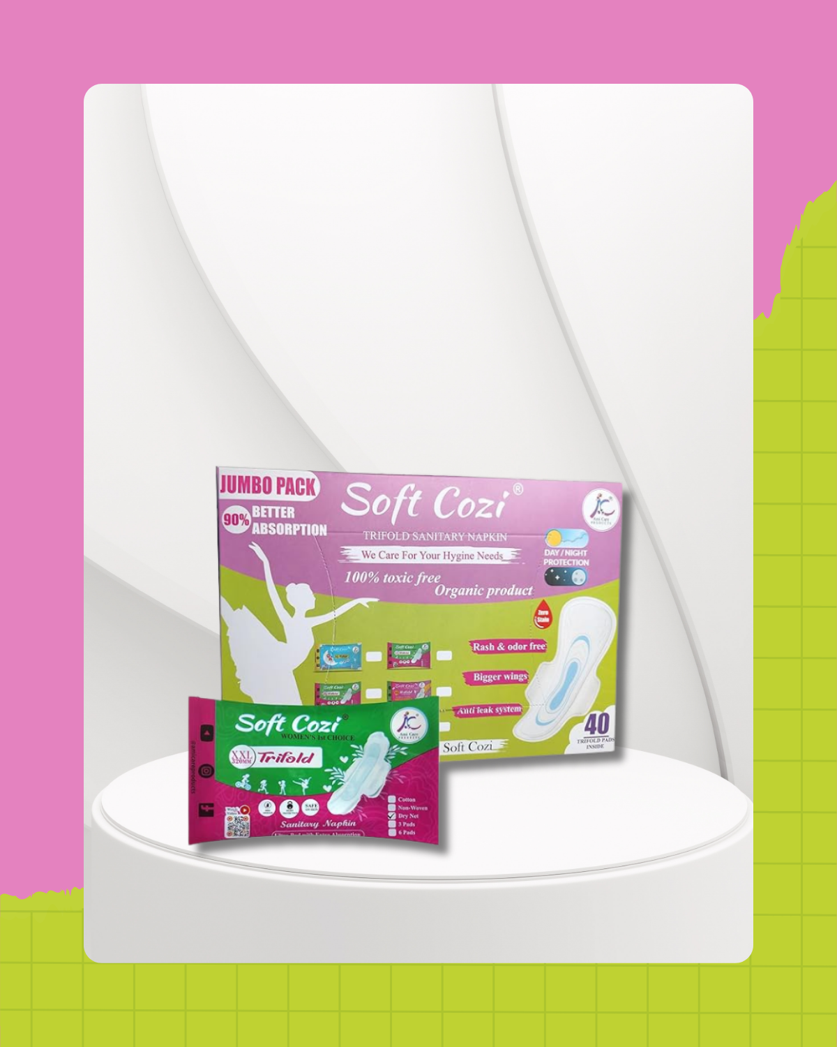 Drynet Topsheet Sanitary Napkin (Big Box 40Pcs)