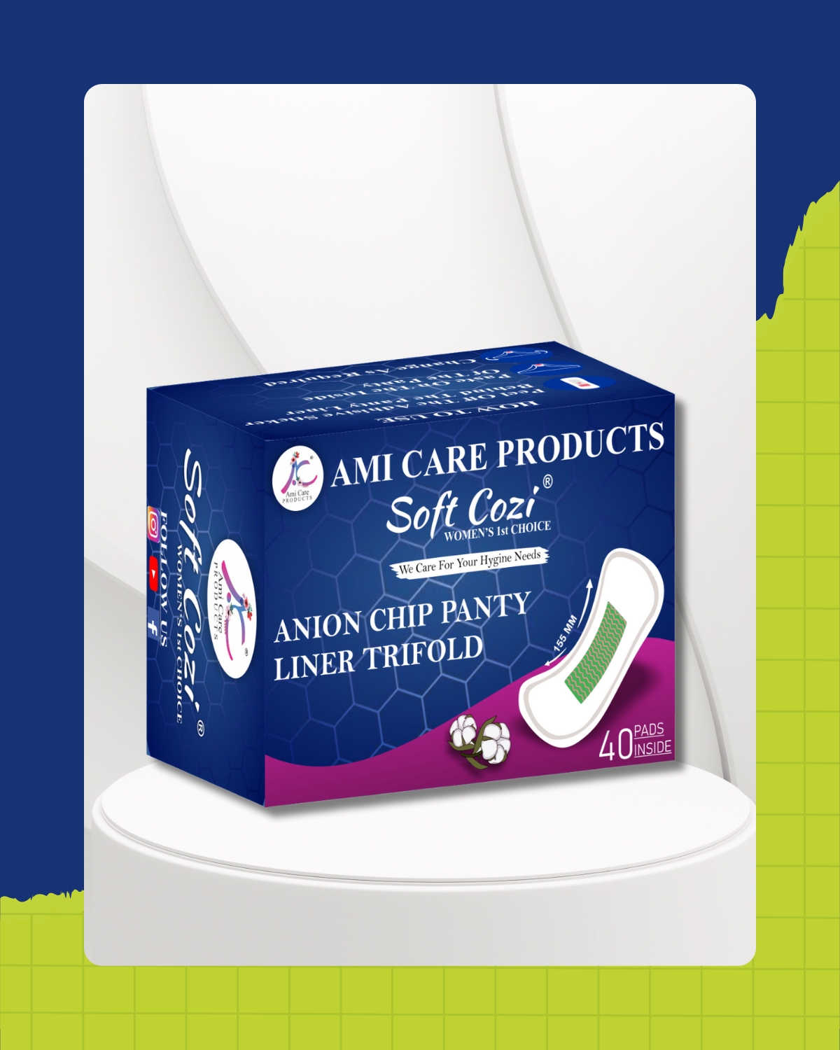 ANION CHIP PANTY LINER 40 PADS (S155MM)